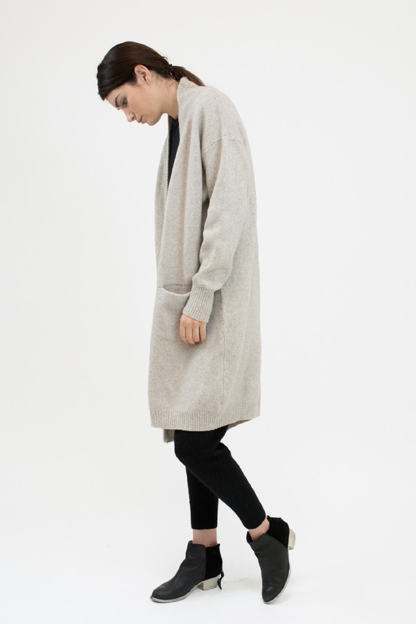 Micaela Greg Oatmeal Duster Cardigan Micaela Greg Oatmeal Duster Cardigan