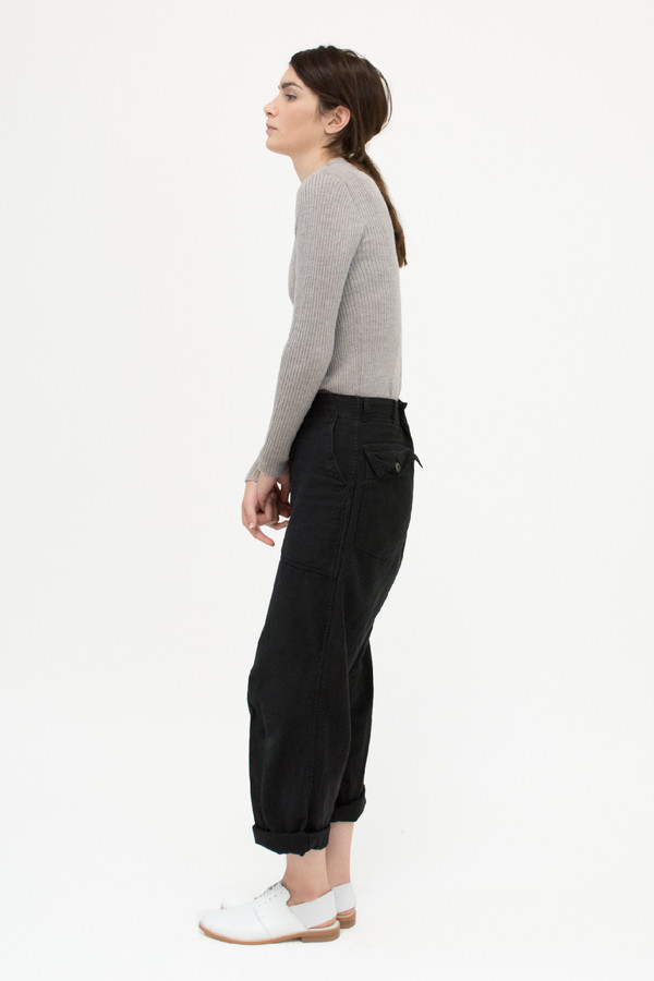 Micaela Greg Dove Grey Rib Turtleneck Micaela Greg Dove Grey Rib Turtleneck