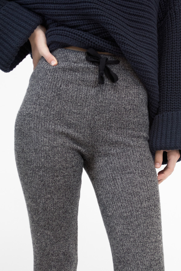 Micaela Greg Speckle Grey RIbbed Slim Sweat Micaela Greg Speckle Grey RIbbed Slim Sweat