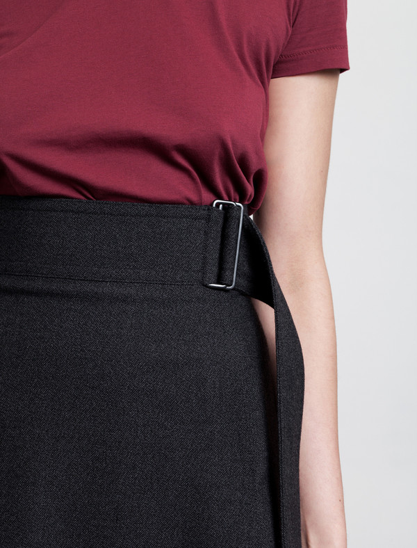 Butter Long High Waisted Skirt Slate Butter Long High Waisted Skirt Slate