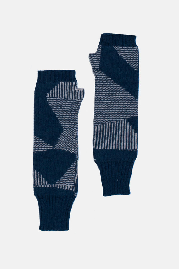 Micaela Greg Moonlight Blue Spectrum Fingerless Gloves Micaela Greg Moonlight Blue Spectrum Fingerless Gloves