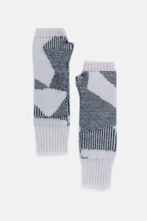 Micaela Greg Speckle Grey Spectrum Fingerless Gloves Micaela Greg Speckle Grey Spectrum Fingerless Gloves