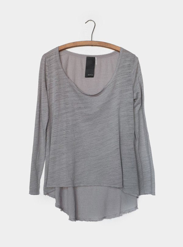 Heather Pebble Gauze Top Heather Pebble Gauze Top