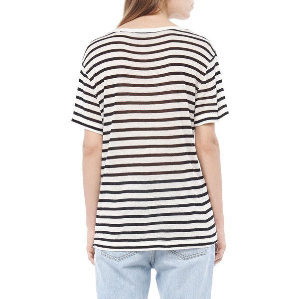 T By Alexander Wang STRIPE LINEN T-SHIRT T By Alexander Wang STRIPE LINEN T-SHIRT