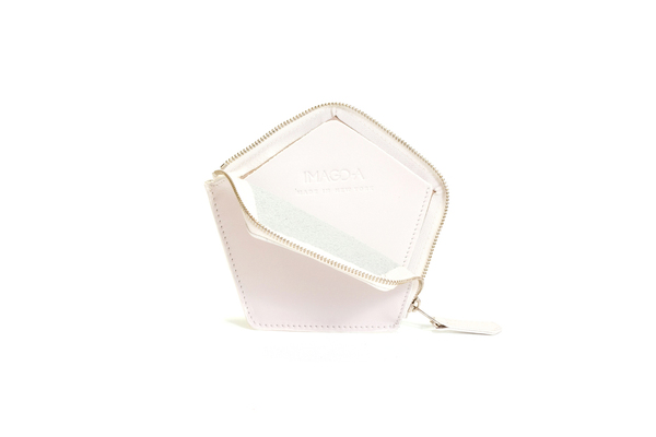 Nº22 Penta Wallet in White and Platinum Nº22 Penta Wallet in White and Platinum