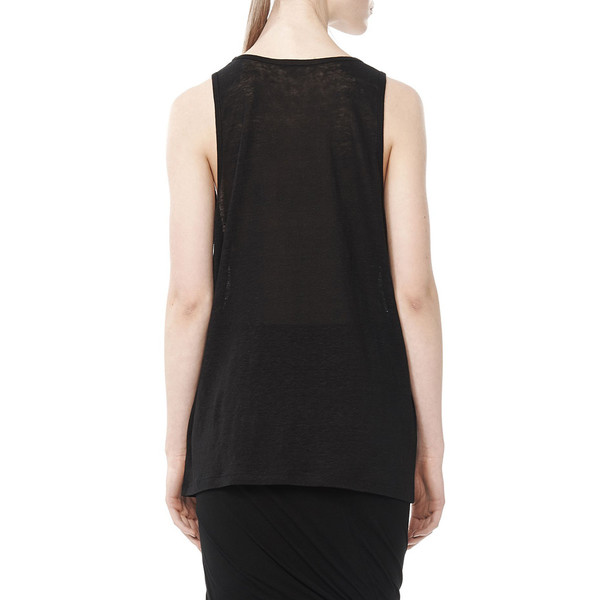 T By Alexander Wang LINEN TANK TOP - BLACK T By Alexander Wang LINEN TANK TOP - BLACK