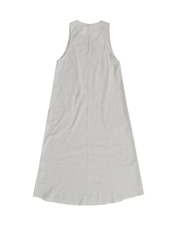 ALI GOLDEN SCOOP NECK DRESS - GREY ALI GOLDEN SCOOP NECK DRESS - GREY