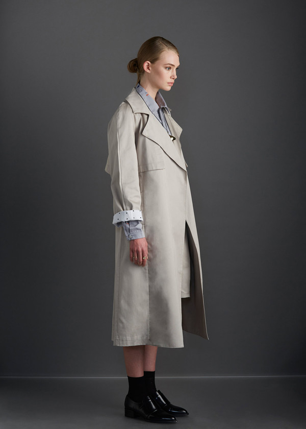 Kowtow KEEPSAKE TRENCH - BLACK Kowtow KEEPSAKE TRENCH - BLACK