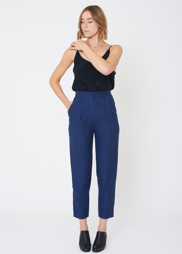 First Rite HIGH RISE TROUSER - BLACK First Rite HIGH RISE TROUSER - BLACK