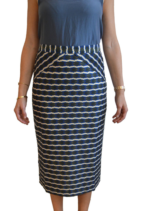 Lauren Moffatt Blue Arrow Skirt Lauren Moffatt Blue Arrow Skirt
