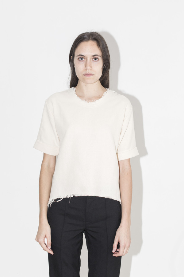 Black Crane Cream Wide Top Black Crane Cream Wide Top