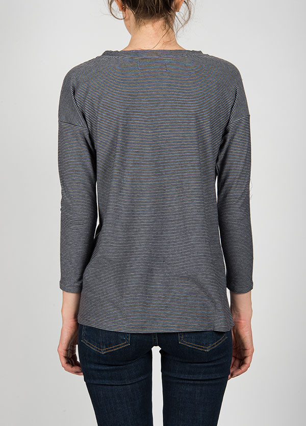The West Is Dead Cropped Sleeve Tee In Black Stripe The West Is Dead Cropped Sleeve Tee In Black Stripe