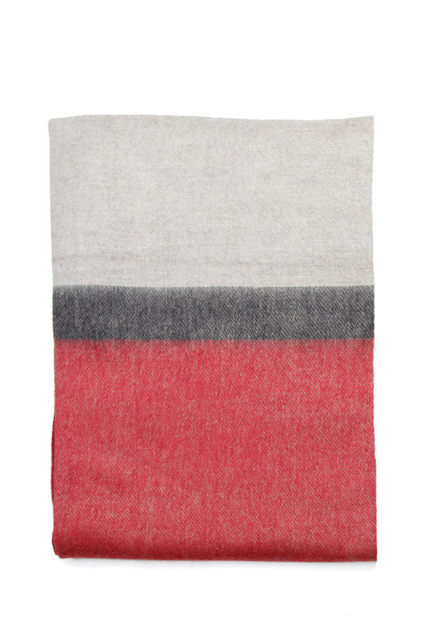 Alpaca Blanket Red Charcoal Stripe Alpaca Blanket Red Charcoal Stripe