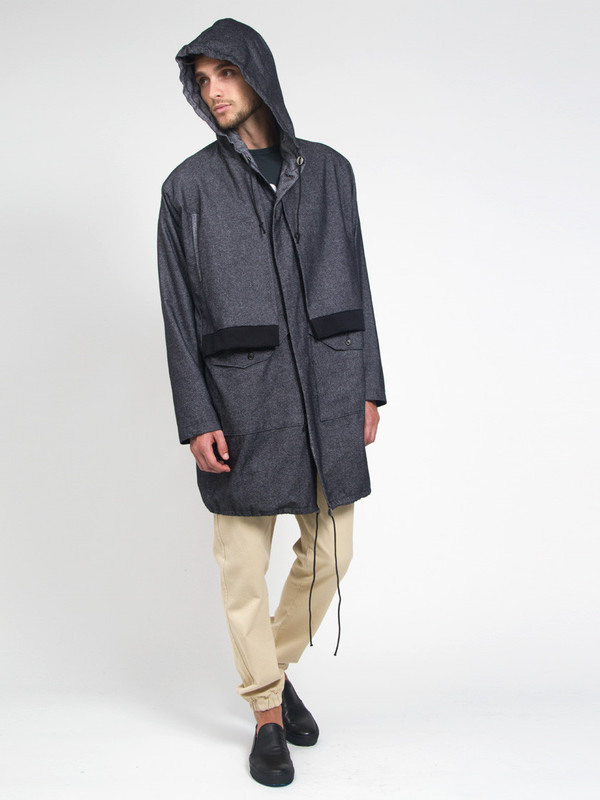 Men's House of the Very Islands Double Front Wool Parka Men's House of the Very Islands Double Front Wool Parka