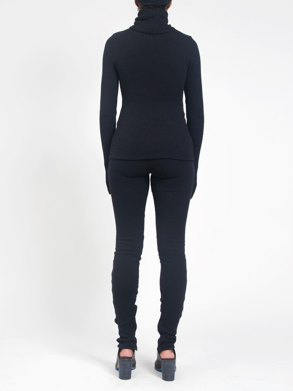 Rib Turtleneck Black Rib Turtleneck Black