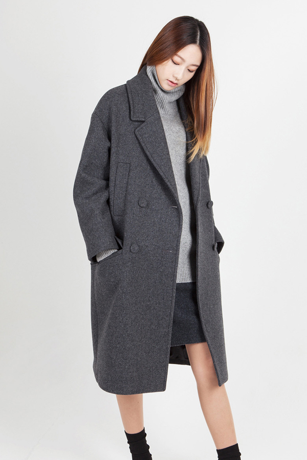 LOOKAST Oversized Long Coat- Grey LOOKAST Oversized Long Coat- Grey