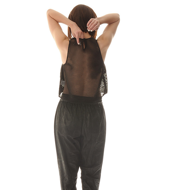 Shakuhachi Mesh Crop Top Shakuhachi Mesh Crop Top