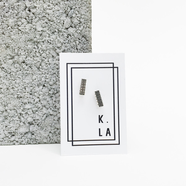 Karenn.la Grid Studs Karenn.la Grid Studs