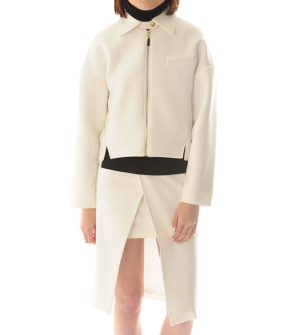 Shakuhachi China White Biker Jacket Shakuhachi China White Biker Jacket