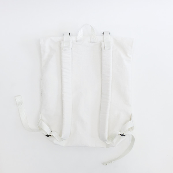 Sacs Roll Top Backpack No. 1 - White Sacs Roll Top Backpack No. 1 - White