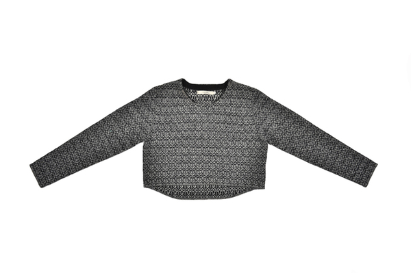 Unknown 7115 Textured Jacquard Sweater Unknown 7115 Textured Jacquard Sweater