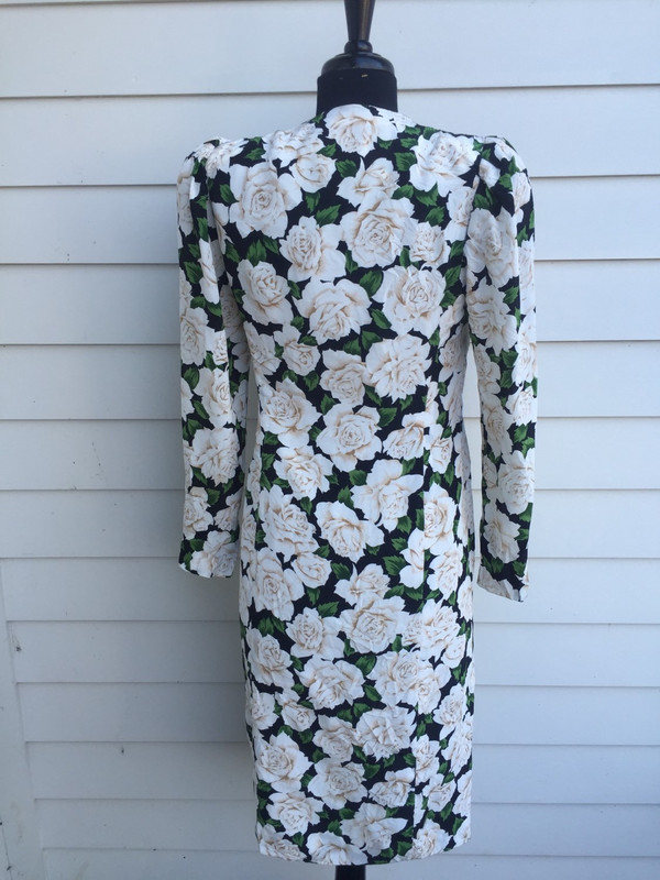 Fujin plaxa couture japanese floral 80's wrap dress Fujin plaxa couture japanese floral 80's wrap dress