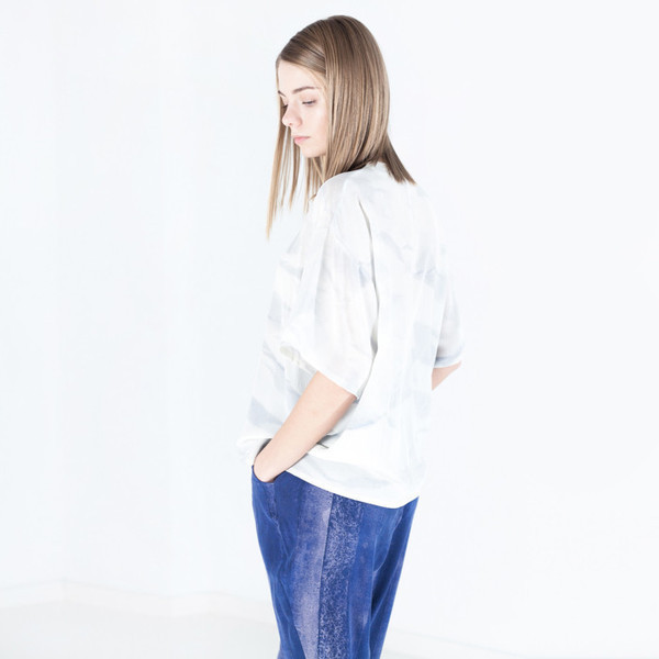 Baserange Alabama Printed Silk Tee Baserange Alabama Printed Silk Tee