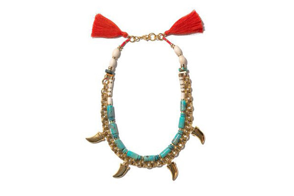 LIZZIE FORTUNATO TURQUOISE SEA NECKLACE LIZZIE FORTUNATO TURQUOISE SEA NECKLACE