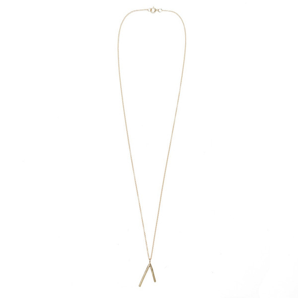 Another Feather Brass Dart Necklace Another Feather Brass Dart Necklace