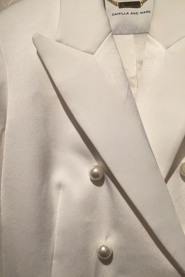 Camilla and Marc 'Past Love' Satin crepe blazer Camilla and Marc 'Past Love' Satin crepe blazer