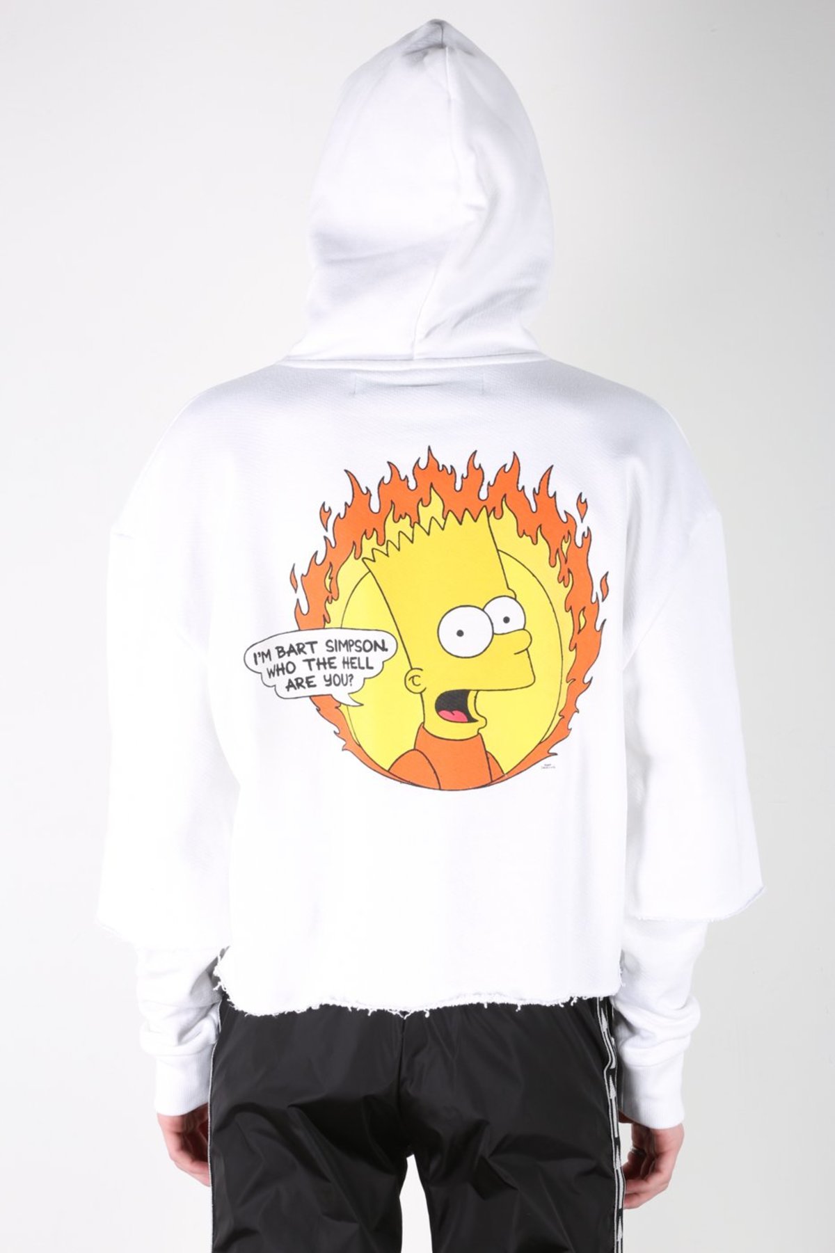 Off White Flamed Bart Hoodie | Garmentory