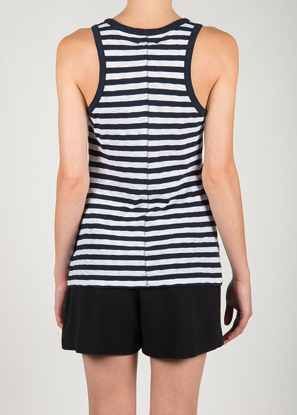 Rag & Bone - The Classic Beater Tank in Indigo Stripe Rag & Bone - The Classic Beater Tank in Indigo Stripe