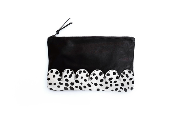 Primecut SPOTTED SCALLOP CLUTCH Primecut SPOTTED SCALLOP CLUTCH