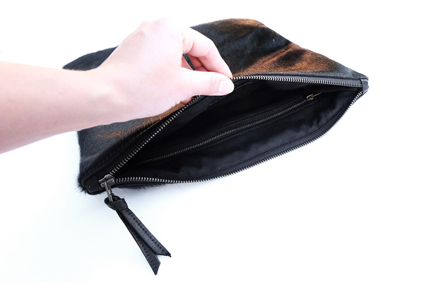 Primecut BLACK FOLD OVER CLUTCH Primecut BLACK FOLD OVER CLUTCH
