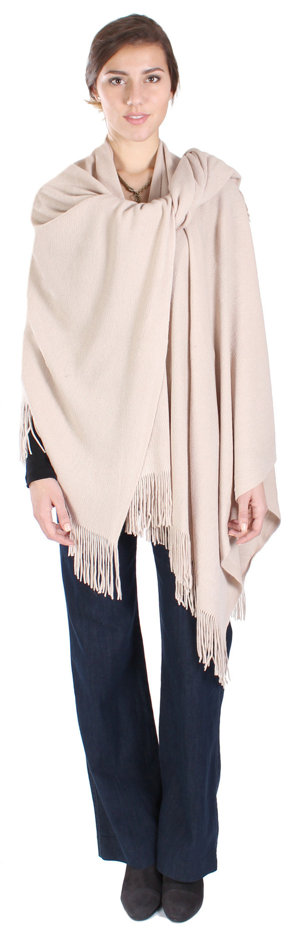 Rikka Taupe Wrap Scarf Rikka Taupe Wrap Scarf