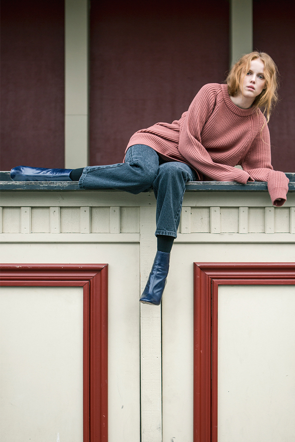 ANDERSSON BELL Raglan Oversized Sweater- Rusty Pink ANDERSSON BELL Raglan Oversized Sweater- Rusty Pink