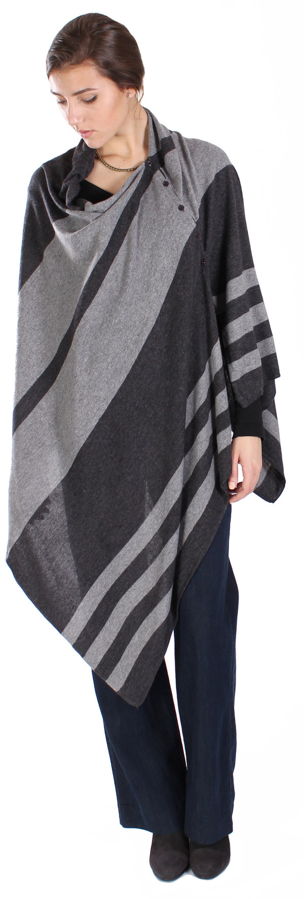 Michael Farrell Stripe Poncho Michael Farrell Stripe Poncho