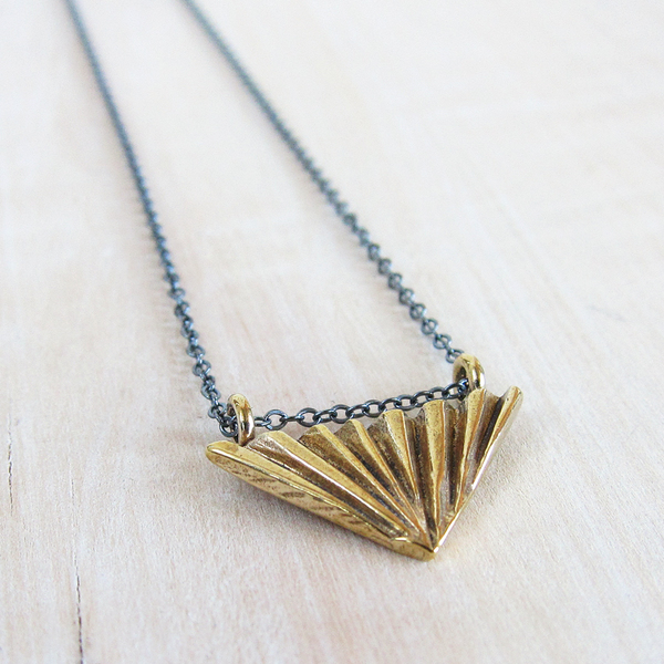 Satomi Studio trigon pendant necklace Satomi Studio trigon pendant necklace