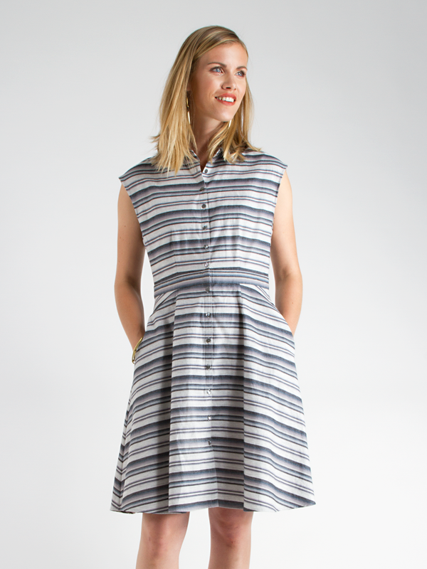 Swords-Smith Heather Blues Shirtdress Swords-Smith Heather Blues Shirtdress