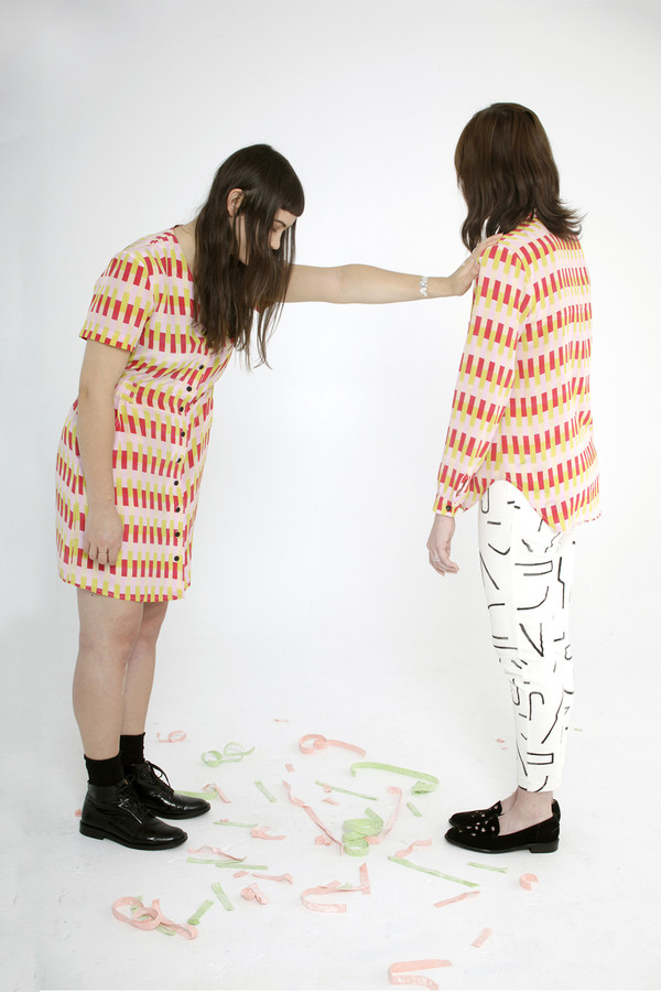 Dusen Dusen Vertical Bricks Collared Shirt Dusen Dusen Vertical Bricks Collared Shirt