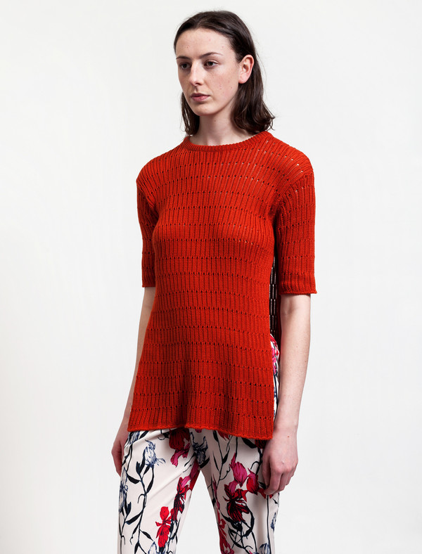 1205 Side Split Knit Terracotta 1205 Side Split Knit Terracotta