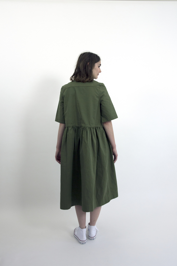 Feldt - Cotton Drill Zip Dress Feldt - Cotton Drill Zip Dress