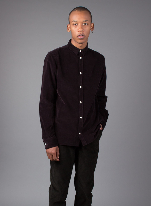 Men's Norse Projects Aaron Fine Corduroy Ganache Brown Men's Norse Projects Aaron Fine Corduroy Ganache Brown