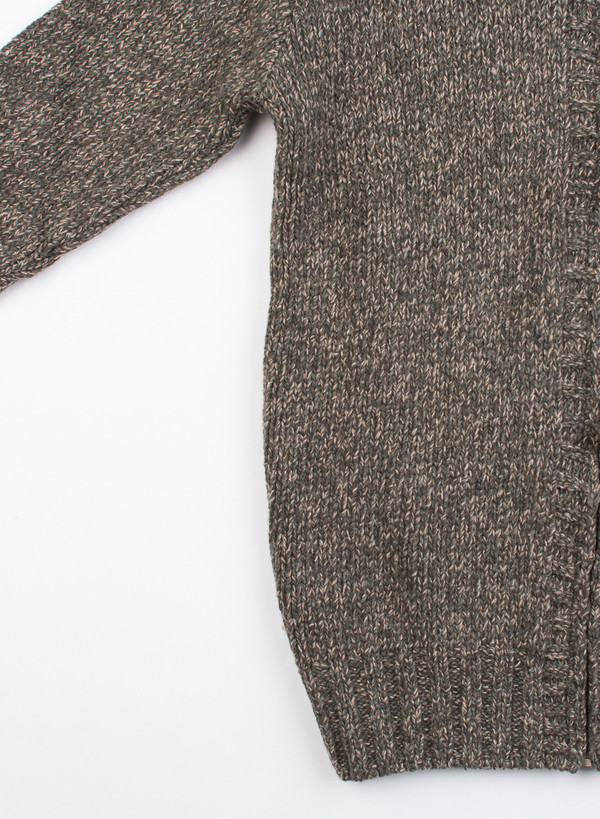 Men's Bleu De Paname Cowichan Knit Gage 3 Kaky Militare Men's Bleu De Paname Cowichan Knit Gage 3 Kaky Militare