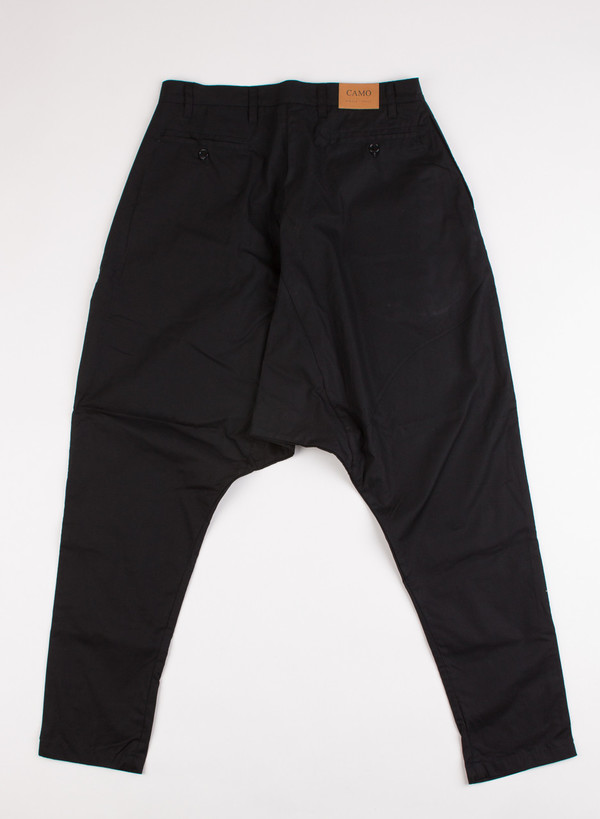 Men's Camo Fort Worth Rider Trousers Black Popeline Men's Camo Fort Worth Rider Trousers Black Popeline