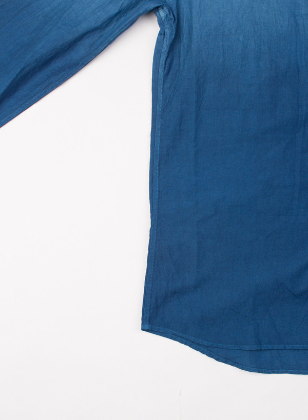 Men's Blue Blue Japan Pure Indigo Gradation Cotton LS Shirt Men's Blue Blue Japan Pure Indigo Gradation Cotton LS Shirt