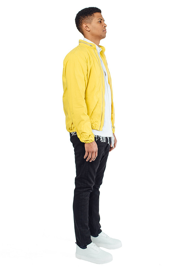 Men's YMC Double Zip Jacket Yellow Men's YMC Double Zip Jacket Yellow
