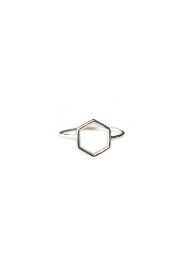 Hexagon Ring Sterling Silver Hexagon Ring Sterling Silver