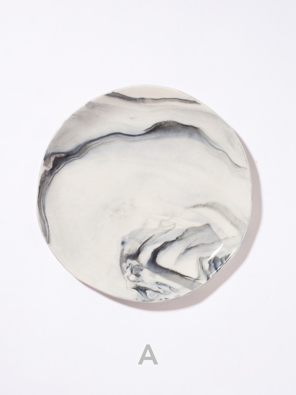 The Pursuits of Happiness Marbled Plate 8" The Pursuits of Happiness Marbled Plate 8"