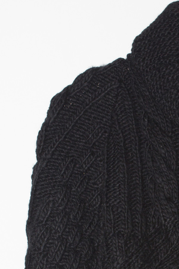 Men's Chamula Wool Crazy Zipper Cardigan- Black Men's Chamula Wool Crazy Zipper Cardigan- Black